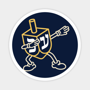 Jewish Dreidel Dab – Neon Knit Style Magnet